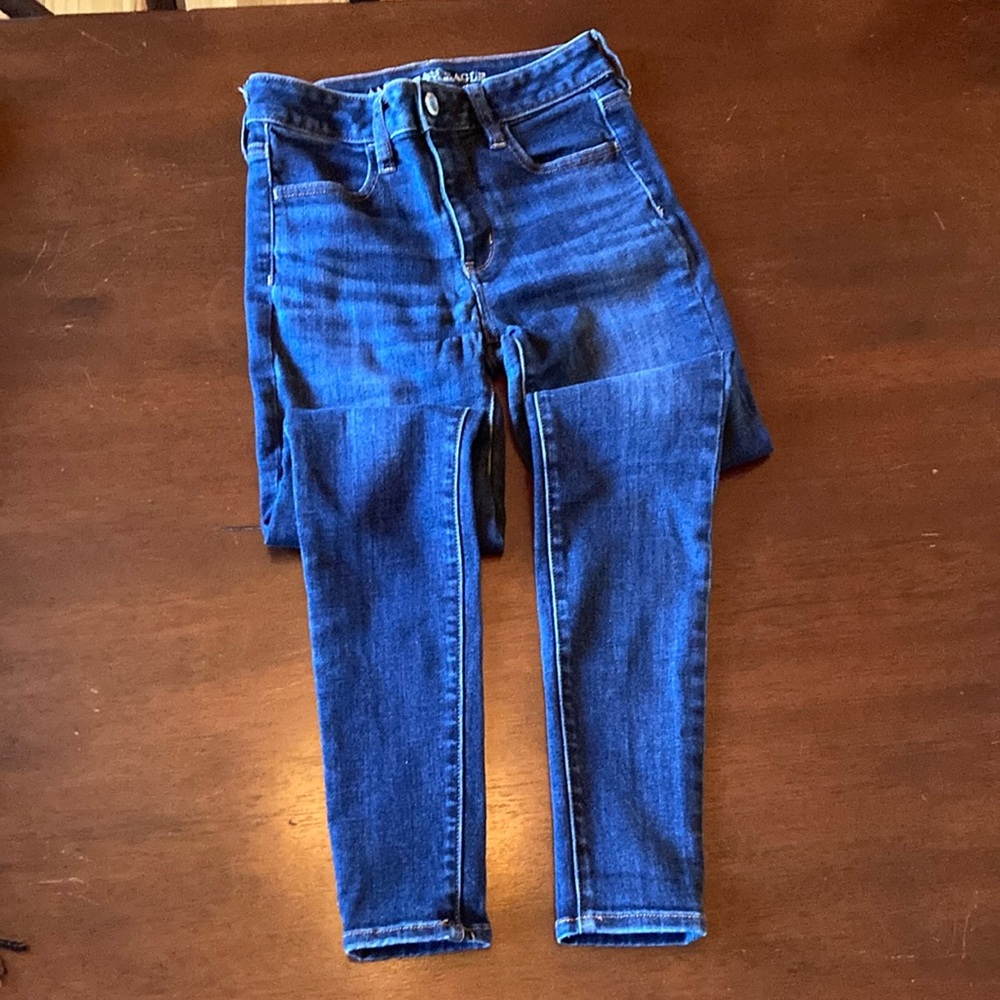 American Eagle Super Super Stretch, high rise jegging, size 4, regular